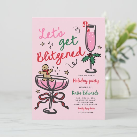 Let's Get Blitzened Christmas Cocktail Party 招待状 (スタンド正面)