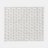 Let's Get Chocolate Wasted Chocoholic Natural フリースブランケット (正面(横))