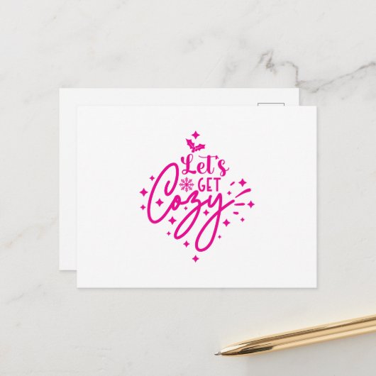 Let's Get Cozy Christmas ポストカード (正面/裏面インサイチュ)