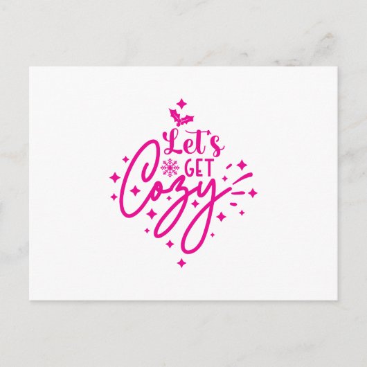 Let's Get Cozy Christmas ポストカード (正面)
