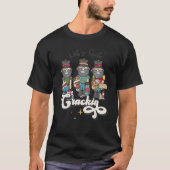 Let's Get Crackin Nutcracker Groovy Christmas Fami Tシャツ (正面)