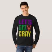 Let's Get Cray  Crawfish Mardi Gras Women Kid Boys Tシャツ (正面フル)
