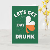 Lets Get Day Drunk Card カード (黄色い花)
