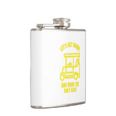 Let's get drunk and drive the golf cart funny フラスク (右)