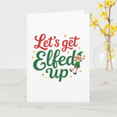 Let's Get Elfed Up カード (黄色い花)