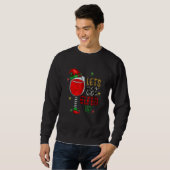 Let's Get Elfed Up Wine Drinking red winr buffalo  スウェットシャツ (正面フル)