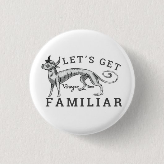 Let's get familiar button badge 缶バッジ (正面)