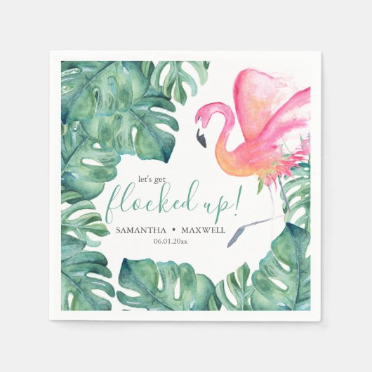 Let's Get Flocked Up カクテルナプキン スタンダードカクテルナプキン (正面)