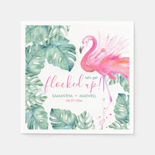 Let's Get Flocked Up カクテル スタンダードカクテルナプキン (正面)