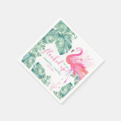 『Let's Get Flocked Up Cocktail』 スタンダードカクテルナプキン (角)