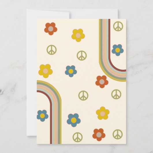 Let's get groovy バースデー 招待状 (裏面)