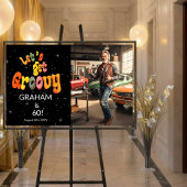 Let's Get Groovy Men's 60th Birthday Photo ポスター