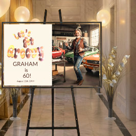 Let's Get Groovy Men's 60th Birthday Photo ポスター