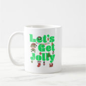 Let's Get Jolly Christmas コーヒーマグカップ (左)