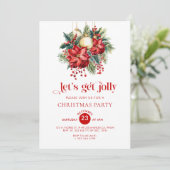 Let's Get Jolly Christmas Party Invitation 招待状 (スタンド正面)