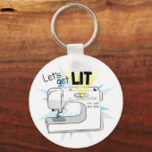 Let's Get Lit裁縫マシンキーチェーン キーホルダー (正面)