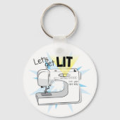 Let's Get Lit裁縫マシンキーチェーン キーホルダー (裏面)