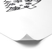 Let's Get Lit クリスマスツリー ホリデーライト エッセンス ポスター (角)