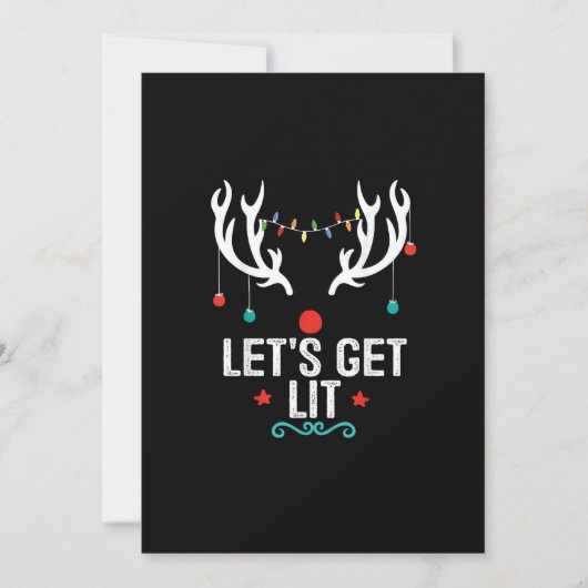 Let's Get Lit クールクリスマス シーズンカード (正面)