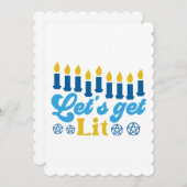 Let's Get Lit! フラット グリーティング カード (正面/裏面)