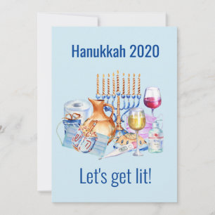Let's Get Lit ワイン好きのためのハヌカ 2020 シーズンカード
