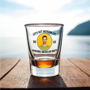 Let's Get Lit 新郎の最後の夜のショットグラス ショットグラス
