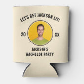 Let's Get Lit 結婚前パーティー ビール缶クーラー 缶クーラー (正面)