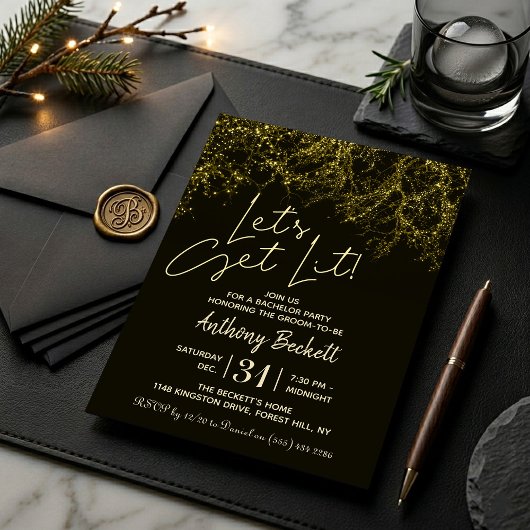 Let's Get Lit | 結婚前最後の夜 招待状