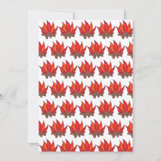 Let's Get Lit Camp Fire Bachelor Party Campout 招待状 (裏面)