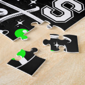 Let's Get Lit Christmasパーティー-おもしろいクリスマスライト ジグソーパズル (側面)