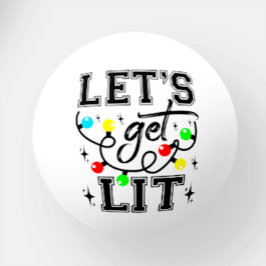 Let's Get Lit Christmasパーティー-おもしろいクリスマスライト 卓球ボール