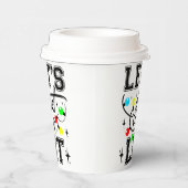 Let's Get Lit Christmasパーティー-おもしろいクリスマスライト 紙コップ (右)