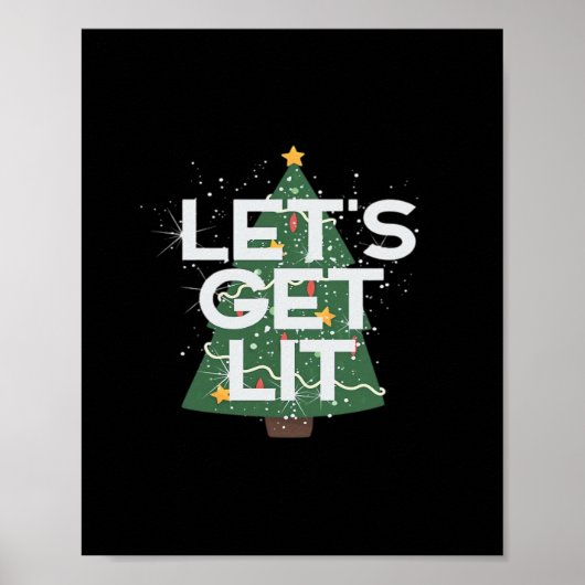 Let's Get Lit - Christmas Idea Essential ポスター (正面)