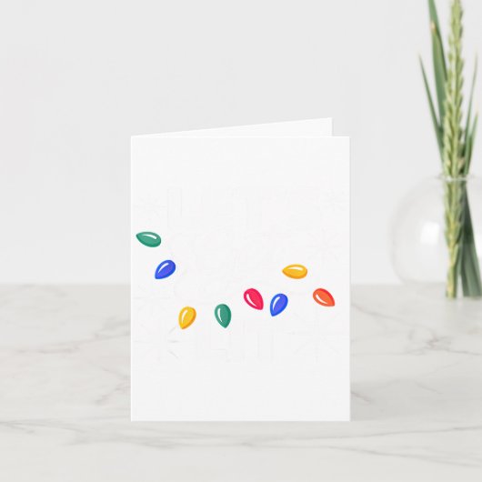 Let's Get Lit Christmas Lights  カード (正面)