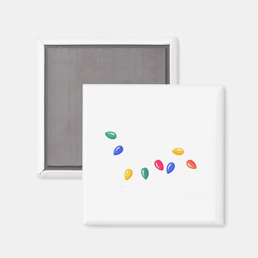 Let's Get Lit Christmas Lights  マグネット (正面/裏面)