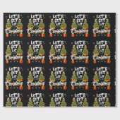 Let's Get Lit Christmas Lights Funny Family Ugly X ラッピングペーパー (フラット)