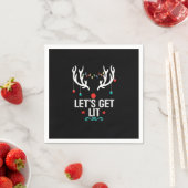 Let's Get Lit Cool Christmas スタンダードカクテルナプキン (インサイチュ)