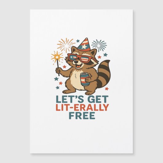 Let's Get Lit-erally Free Design - Fun Party Quote (正面)