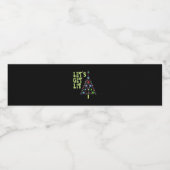 Let's Get Lit Funny Christmas ペットボトルラベル (シングルラベル)