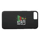 Let's Get Lit Funny Christmas Drinking Men Women Case-Mate iPhoneケース (裏面(横))
