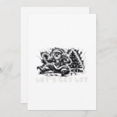 Let's Get Lit Funny Christmas Vibe Classic シーズンカード (正面/裏面)