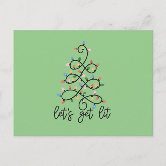 Let's Get Lit Greeting Postcard シーズンポストカード (正面)