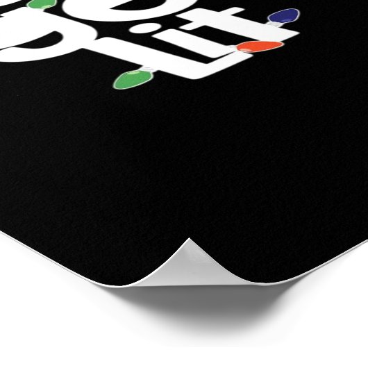 Let's Get Lit Light Bulbs Classic ポスター (角)