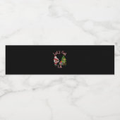 Let's Get Lit Santa Christmas Tree Design ペットボトルラベル (シングルラベル)