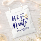 Let's Get Nauti | 海の上のブライズパーティ フェイバーバッグ (クリップ留めされた状態)