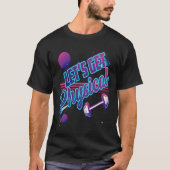 Lets Get Physical  Gym Fitness 80's Workout Tシャツ (正面)