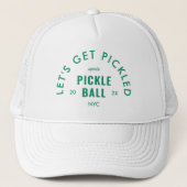 Let's Get Pickled Après Pickle Ball White キャップ (正面)
