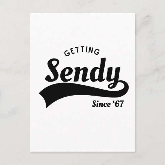 Let's Get Sendy Mason 67 Meme Vintage シーズンポストカード (正面)