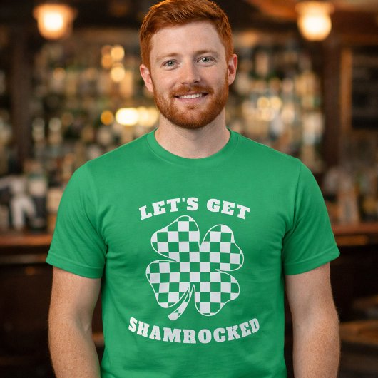 Lets Get Shamrocked Funny St Patricks Day Shamrock Tシャツ
