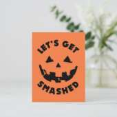 Let's Get Smashed - Halloween引用文 ポストカード (スタンド正面)